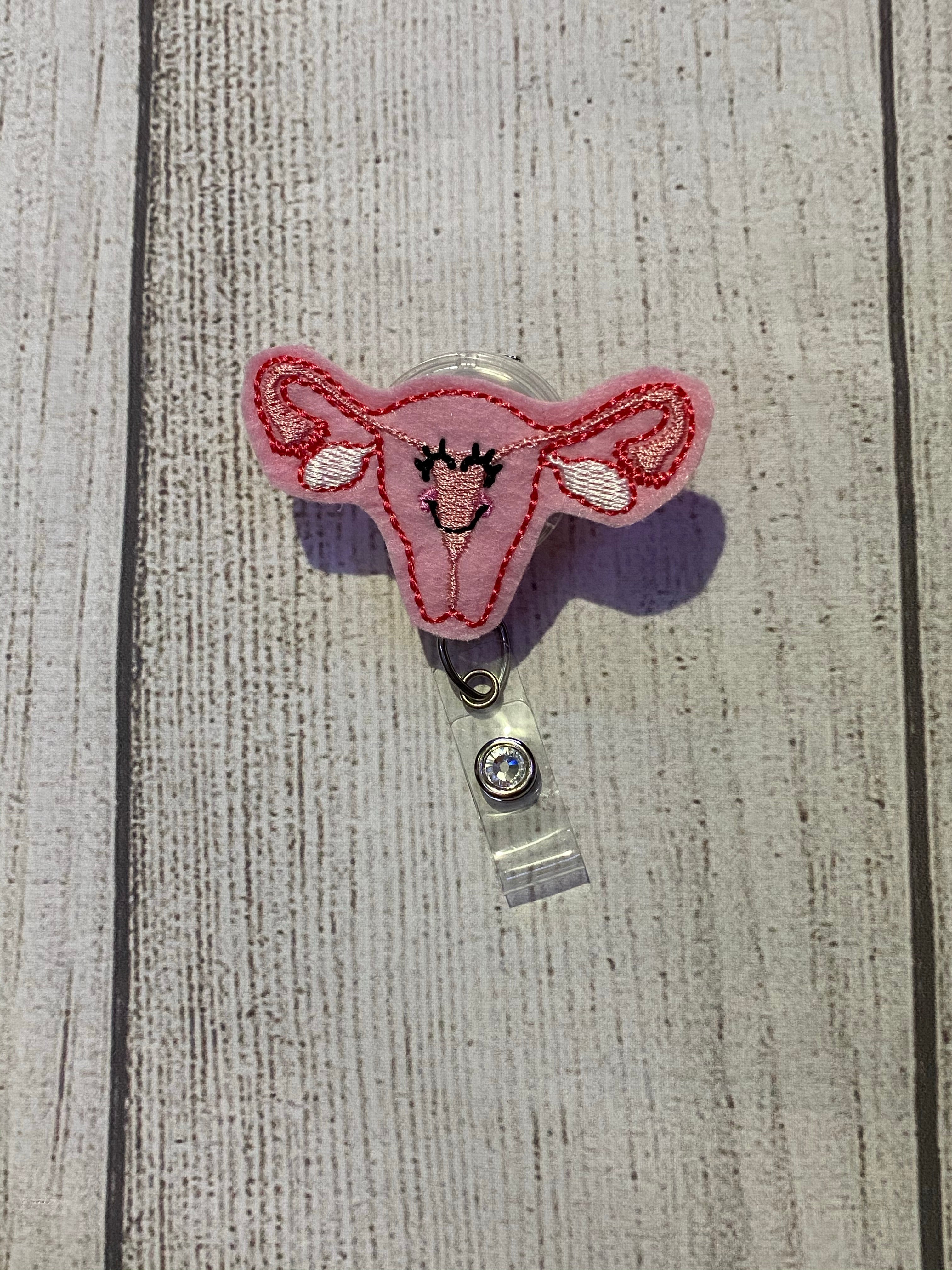 Happy Uterus Badge Reel – Pretty Professions